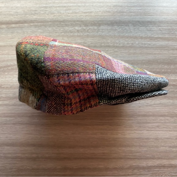 Mens patchwork wool cap - Picture 2 of 4